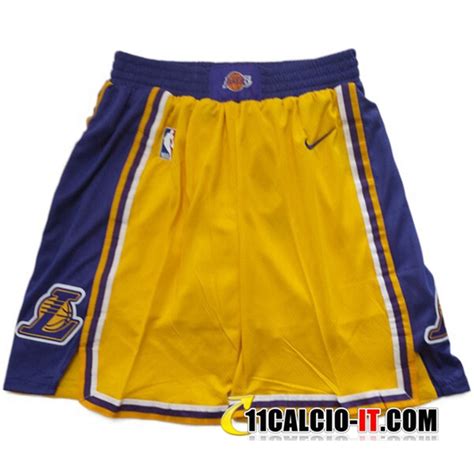 Outlet Pantaloncini NBA Los Angeles Lakers Giallo