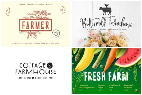 30 Premium Farmhouse Fonts that are as Beautiful as they are Handy | HipFonts