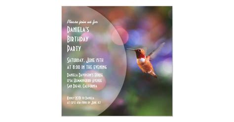 Hummingbird Party Invitations | Zazzle.com