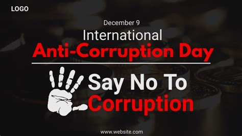 Anti Corruption Day Template Postermywall