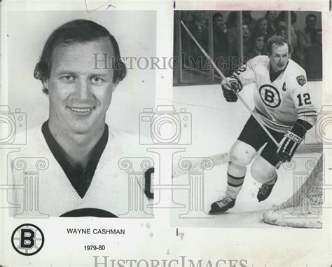 Boston Bruins Hockey Wayne Cashman 1979 Vintage Press Photo Print