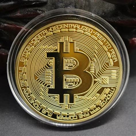 BITCOIN Moneta kolekcjonerska Złota 7232931393 oficjalne