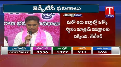 TRS Working President KTR Press Meet TRS Grand Victory In Parishad