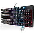 Teclado Mec Nico Gamer Switch Blue Led Rgb Cores Rainbow Fun Es