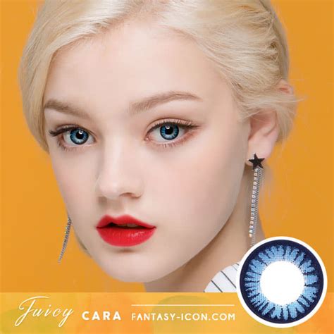 Blue Toric Lens Juicy Cara Colored Contacts For Astigmatism Fantasy