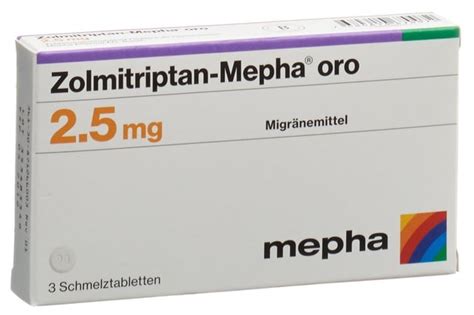 ZOLMITRIPTAN Oro Schmelztabl 2 5 Mg Blist 3 Stk Online Bestellen