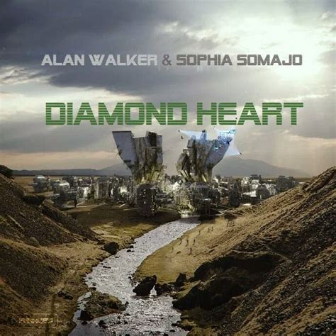 The Cover Art For Diamond Heart By Alan Walker And Sopha Somajd