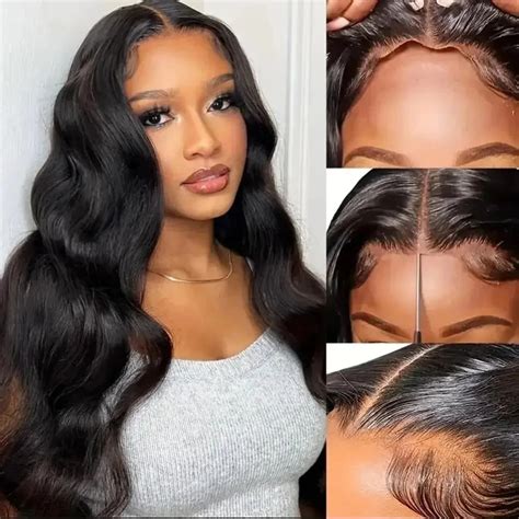 13x6 Body Wave Lace Front Human Hair Wig Brazilian 32 34 36 Inch 13x4