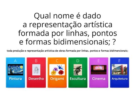 Modalidades Das Artes Visuais Questionário