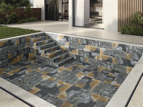 Ecopro 56 Dalle Sur Plot Piscine FLORENCIA Gris 60x60 Carrelage