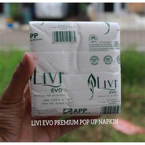 Jual Pack Lembar Tissue Livi Pop Up Evo Premium Tissue