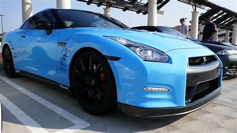 Baby Blue Nissan Gt R Godzilla Sports Car South Oc Cars And Coffee San