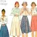 Butterick Sewing Pattern Misses Vintage S Eight Gore Slightly