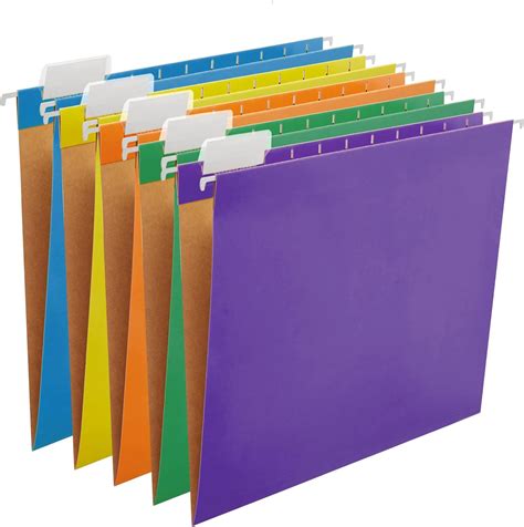 Amazon Y YOMA 25 Pack Colored Hanging File Folder Letter Size