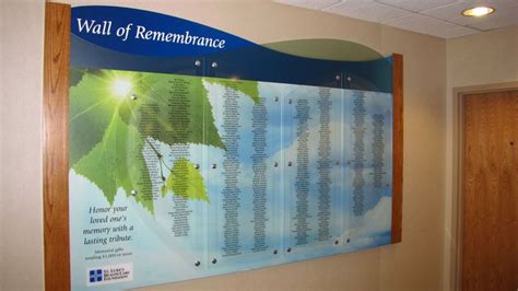 Remembrance donor wall for hospital | Donor wall, Donor wall design ...