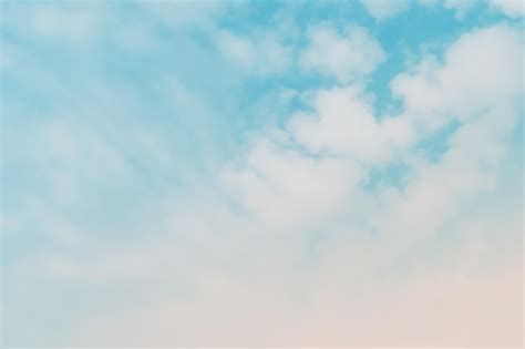 Premium Photo Abstract Pastel Blue Sky With White Cloud Background