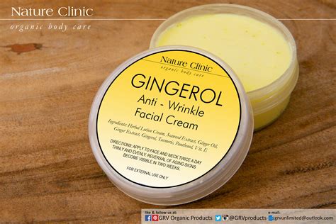 Gingerol Anti Wrinkle Facial Cream Anti Wrinkle Facial Organic Body