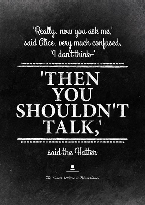 Mad Hatter Quote Print. Alice in Wonderland. Hatter Party - Etsy