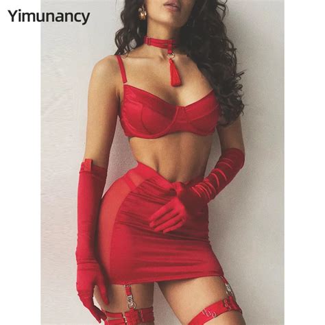 Yimunancy Gargantilha Tassel Lingerie Set Para Mulheres Roupa Interior