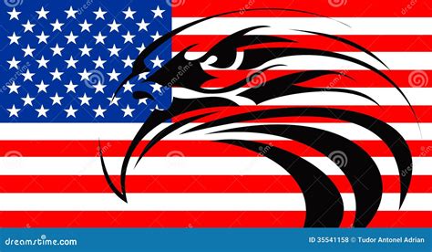 Usa Flag Eagle Tattoo Royalty Free Stock Photos - Image: 35541158