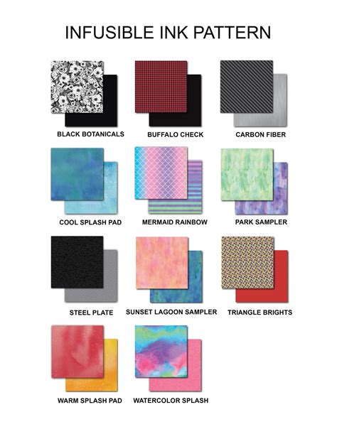 Printable Infusible Ink Transfer Sheets Select Infusible Ink Transfer