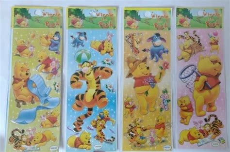 Stickers Adesivos Ursinho Pooh Cartelas Parcelamento Sem Juros