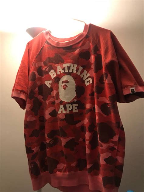 Bape Bape Pink Camo Shirt | Grailed