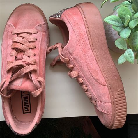 Pink Puma Platform Sneakers Gem