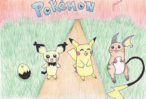 Evolution chart of Pikachu by mellie27 on DeviantArt