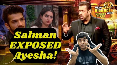 Bigg Boss 17 WKV Update Salman Khan slams Ayesha Khan Munawar क मल