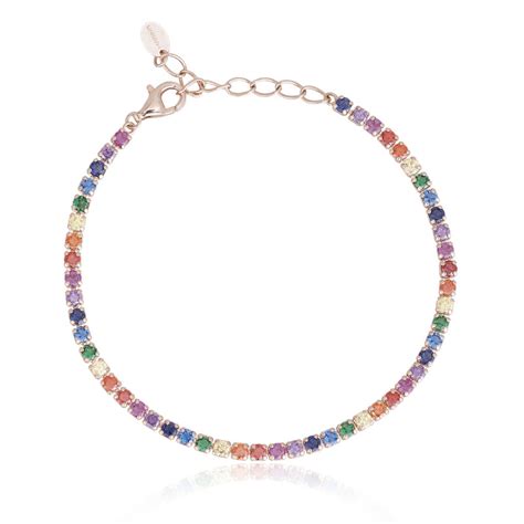 Mabina BRACCIALE MABINA TENNIS MULTICOLOR 533326 Arvimo Gioielli