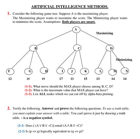 Solved Consider The Following Game Tree Suppose A Is The Chegg