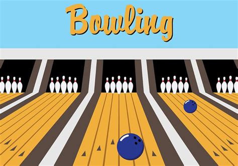 Download Vector Retro Bowling Lane Template Vectorpicker