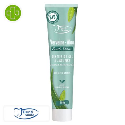 Denti Smile Detox Dentifrice Gel Verveine Aloe Vera Goût Verveine