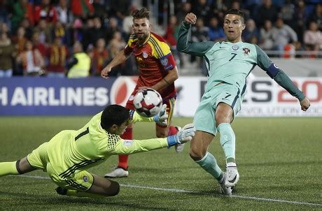 Portuguese Player Cristiano Ronaldo C Celebrates Editorial Stock Photo