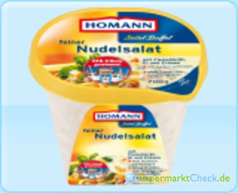 Homann Feiner Nudelsalat Mit Fleischbr T Ei Und Erbsen Preis