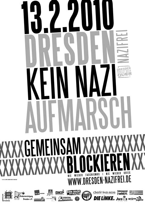 Nazifrei Dresden Stellt Sich Quer Aufruf Zu Massenblockaden Gegen