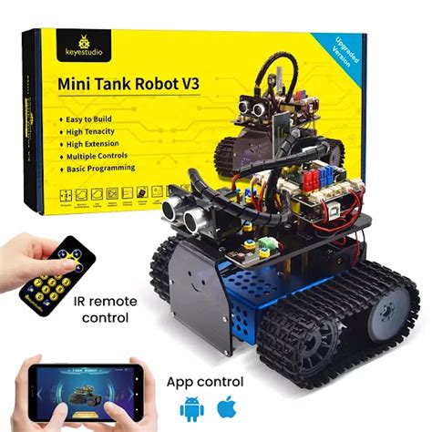 Mini Fire Tank V3 0 Kit For Arduino Keyestudio KS0526