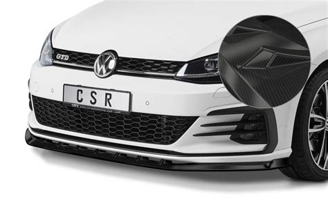 Spoiler pod přední nárazník CSR CUP VW Golf 7 GTI GTD 17 carbon