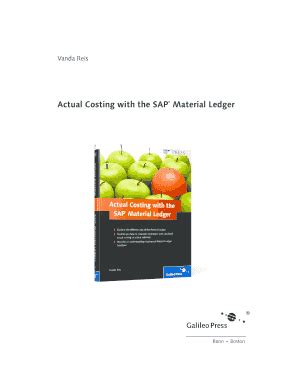 Fillable Online Actual Costing With The Sap Material Ledger Fax Email