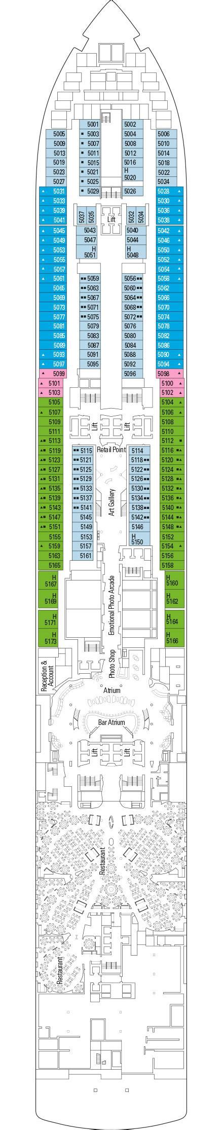 MSC Seaview Deck Plans