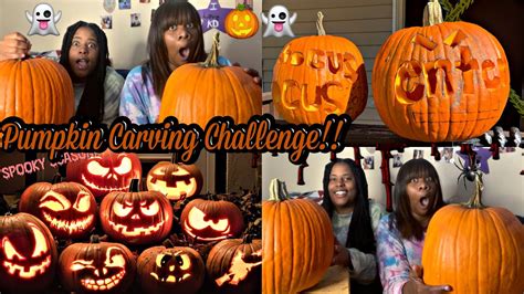 Pumpkin Carving Challenge With Babee 🎃 Youtube