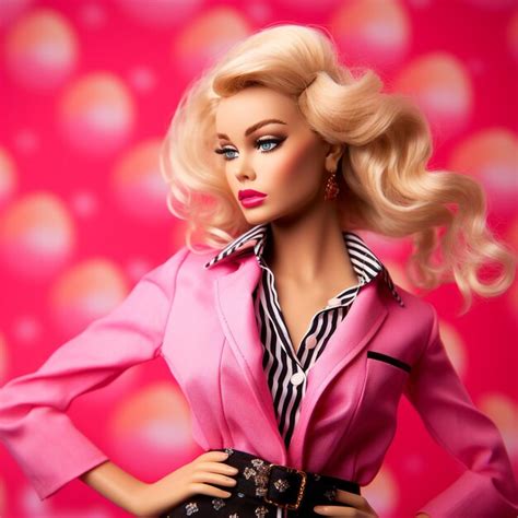 Premium AI Image | A glamorous human doll with blonde hair