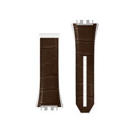 Hublot Straps Details White And Dark Brown Alligator