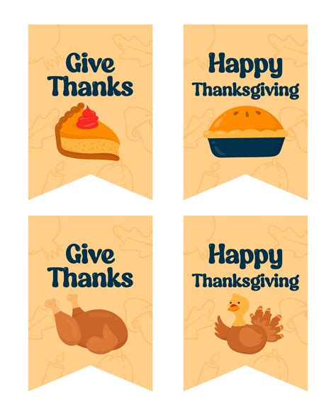 Happy Thanksgiving Tags Printable | Printablee