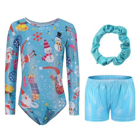 Leotards for Girls Gymnastics Christmas Printing Tumbling Dance Shorts Bottoms - Walmart.com