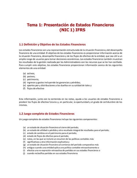 SOLUTION Contabilidad Estados Financieros Studypool