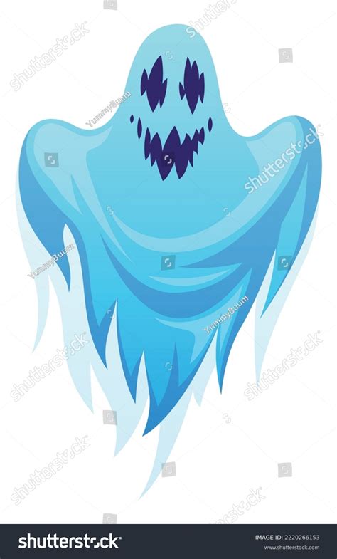 Ghost Cartoon Halloween Spooks Scary Ghostly Stock Vector Royalty Free