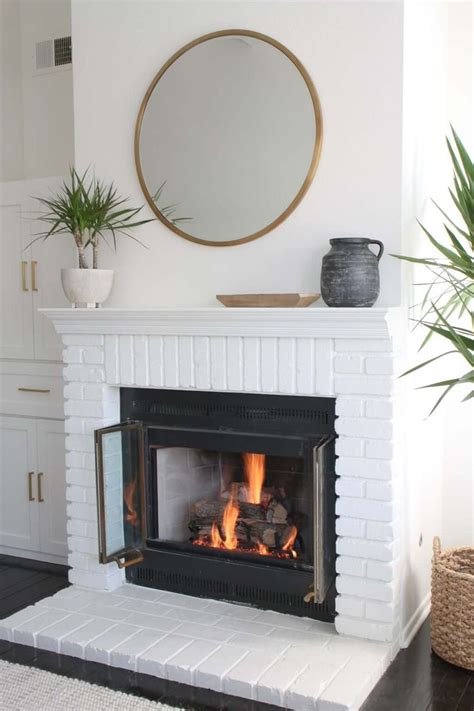 Painted Brick Fireplace Before After Should You Diy Or Hire Out