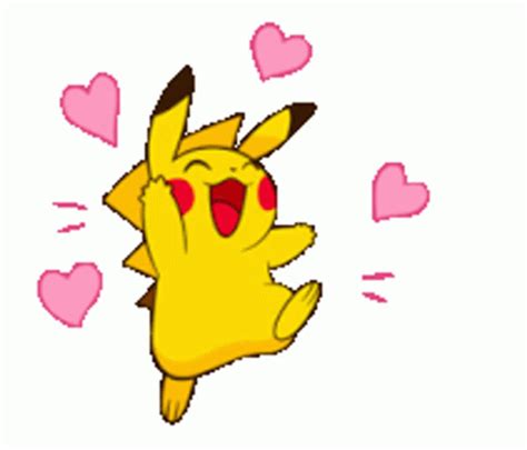 Pikachu Jump Sticker Pikachu Jump Heart Descubre Y Comparte